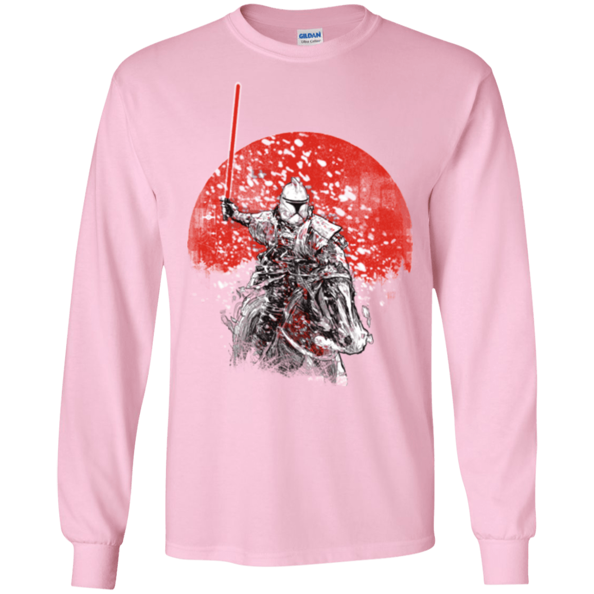 T-Shirts Light Pink / S Samourai Trooper Men's Long Sleeve T-Shirt