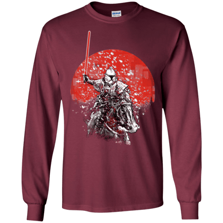 T-Shirts Maroon / S Samourai Trooper Men's Long Sleeve T-Shirt