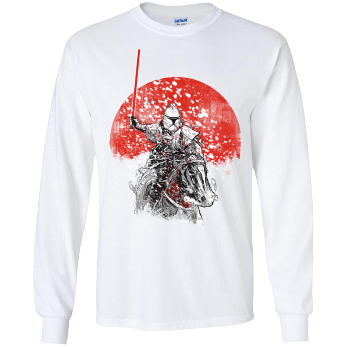 T-Shirts White / S Samourai Trooper Men's Long Sleeve T-Shirt