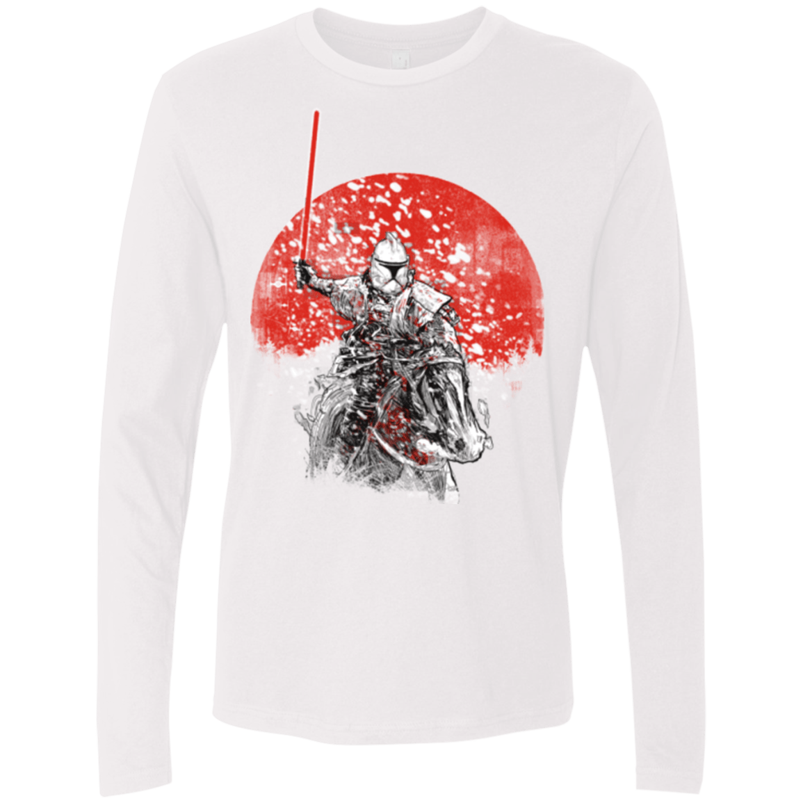 T-Shirts White / S Samourai Trooper Men's Premium Long Sleeve