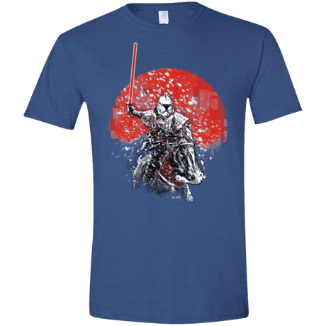 T-Shirts Heather Royal / X-Small Samourai Trooper Men's Semi-Fitted Softstyle
