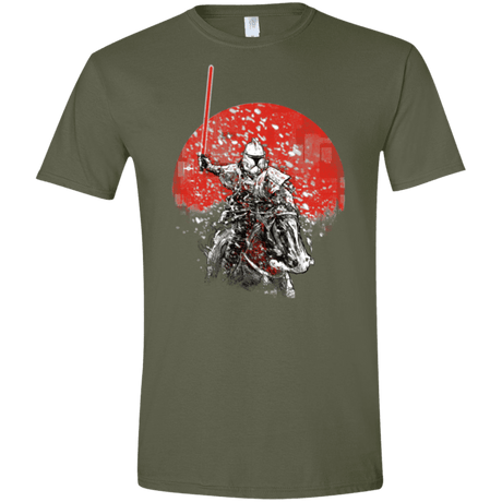 T-Shirts Military Green / S Samourai Trooper Men's Semi-Fitted Softstyle