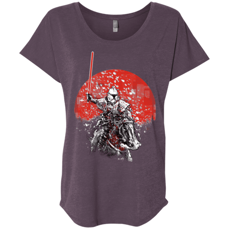 T-Shirts Vintage Purple / X-Small Samourai Trooper Triblend Dolman Sleeve