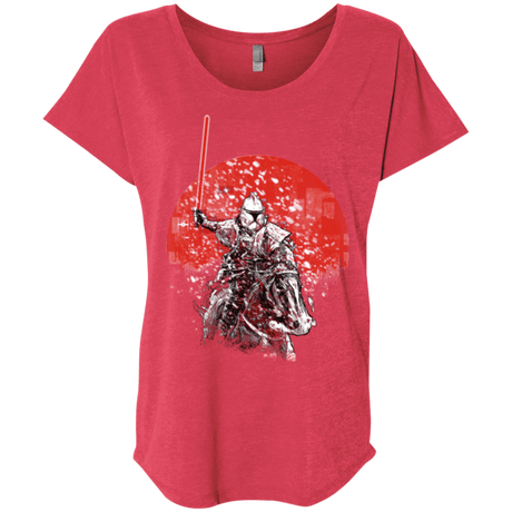 T-Shirts Vintage Red / X-Small Samourai Trooper Triblend Dolman Sleeve