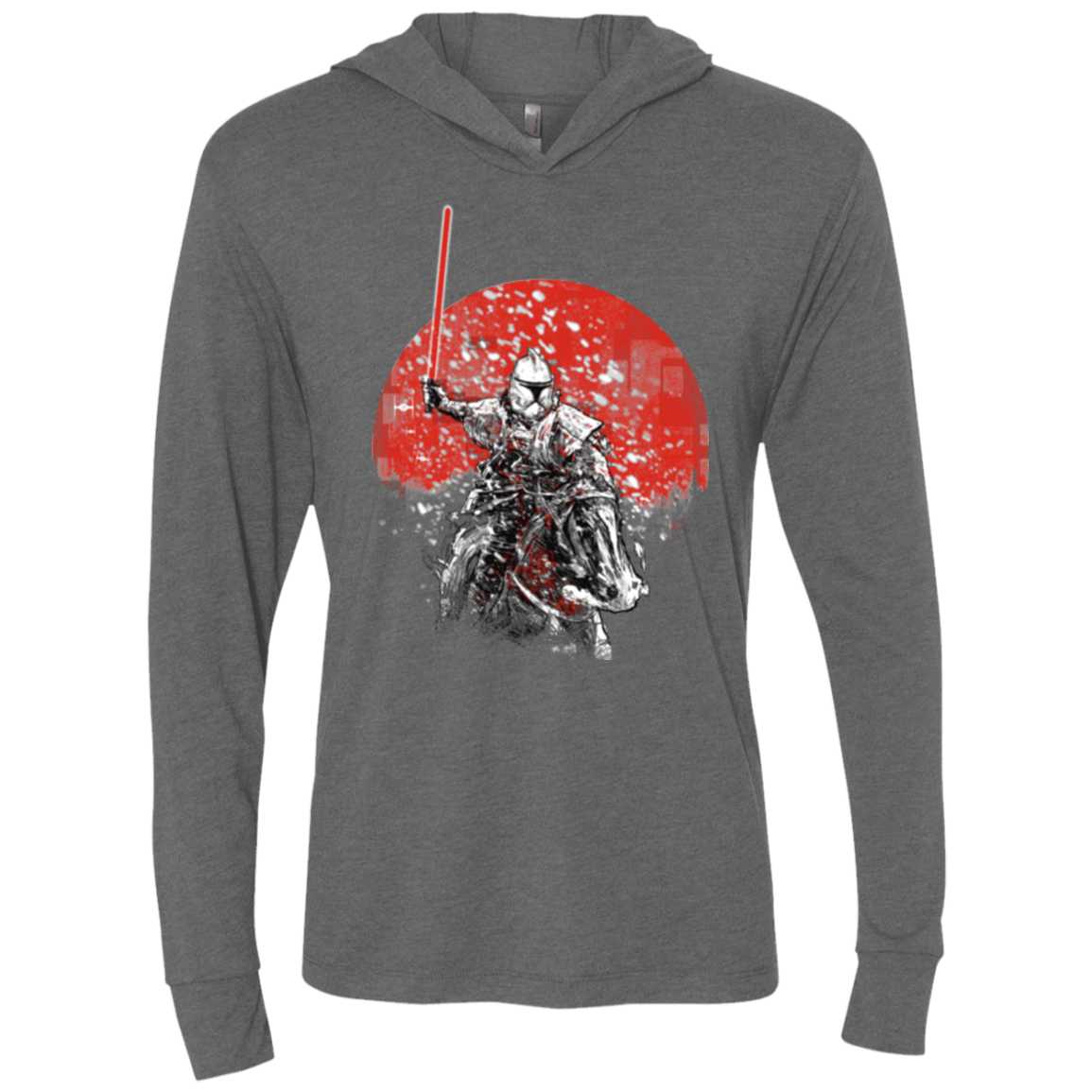 T-Shirts Premium Heather / X-Small Samourai Trooper Triblend Long Sleeve Hoodie Tee