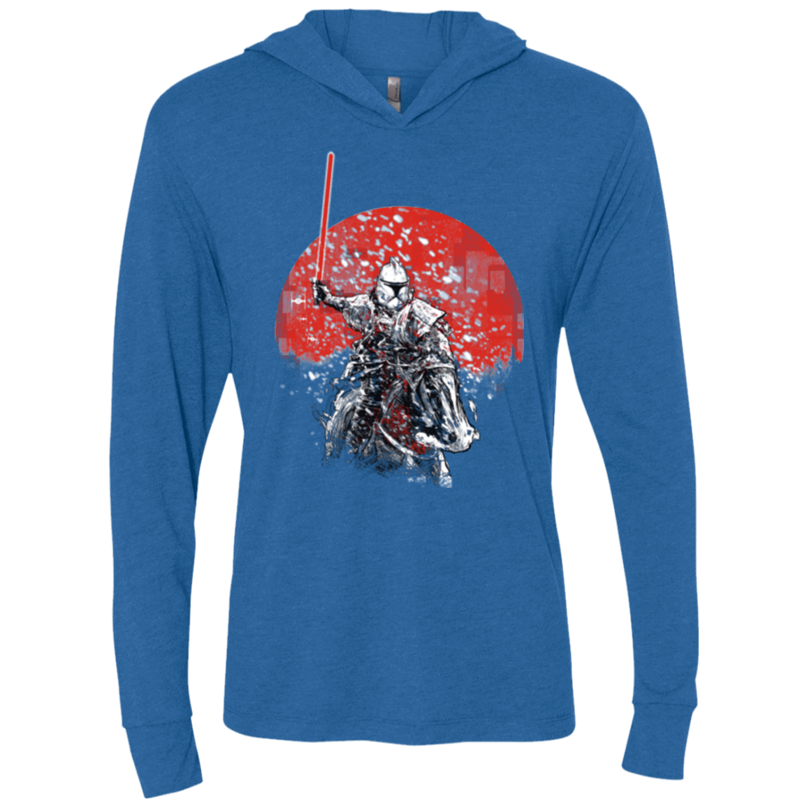 T-Shirts Vintage Royal / X-Small Samourai Trooper Triblend Long Sleeve Hoodie Tee