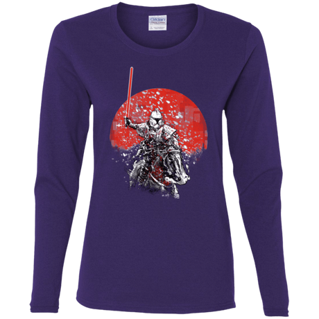 T-Shirts Purple / S Samourai Trooper Women's Long Sleeve T-Shirt