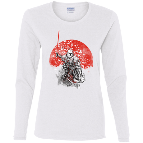 T-Shirts White / S Samourai Trooper Women's Long Sleeve T-Shirt