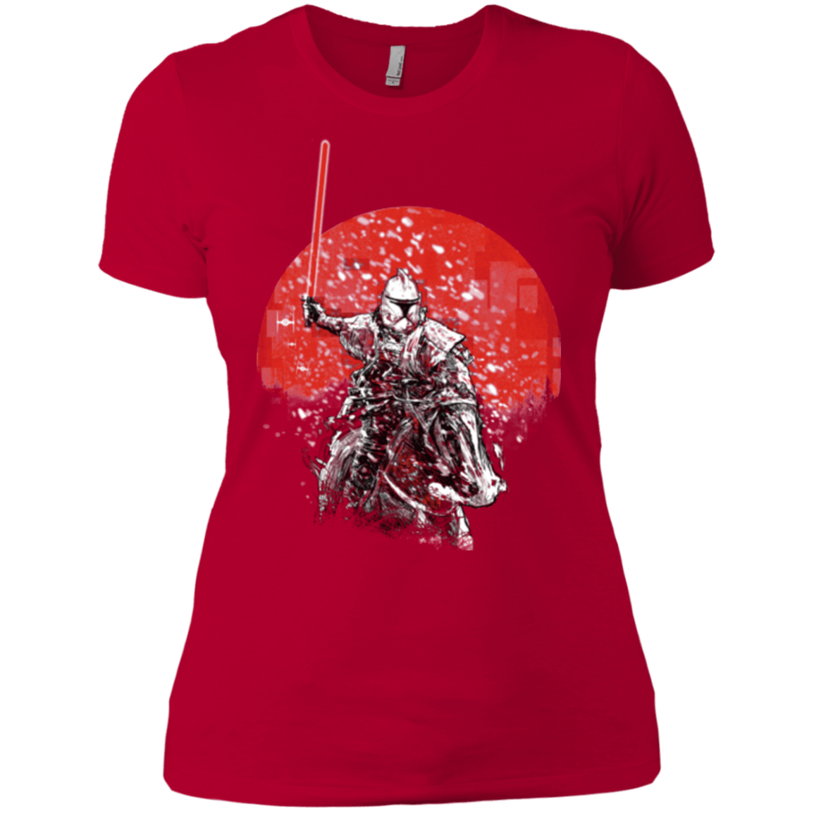 T-Shirts Red / X-Small Samourai Trooper Women's Premium T-Shirt
