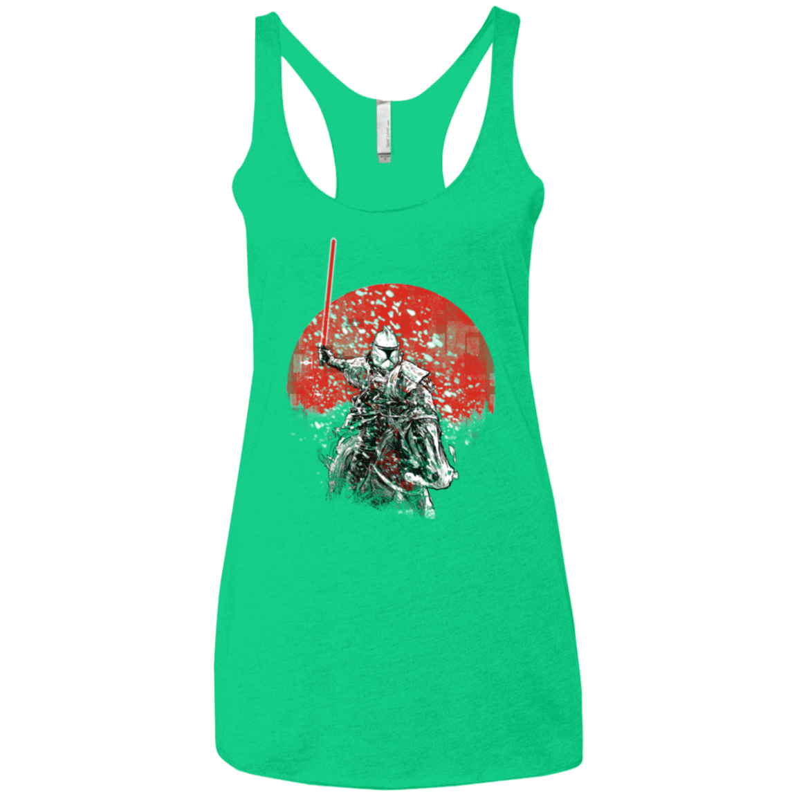 T-Shirts Envy / X-Small Samourai Trooper Women's Triblend Racerback Tank