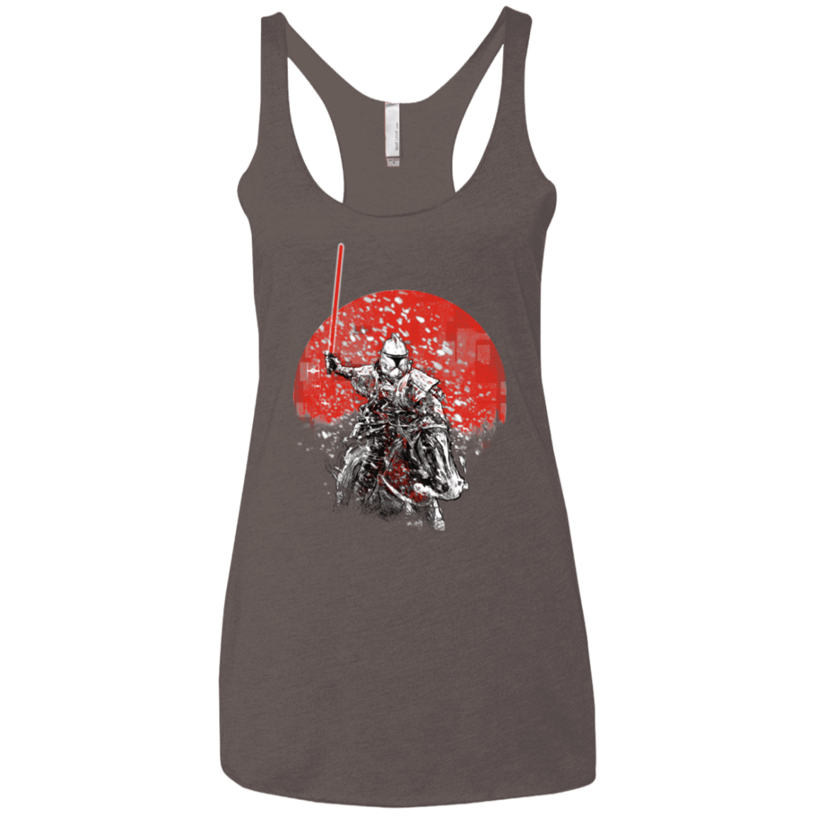 T-Shirts Macchiato / X-Small Samourai Trooper Women's Triblend Racerback Tank
