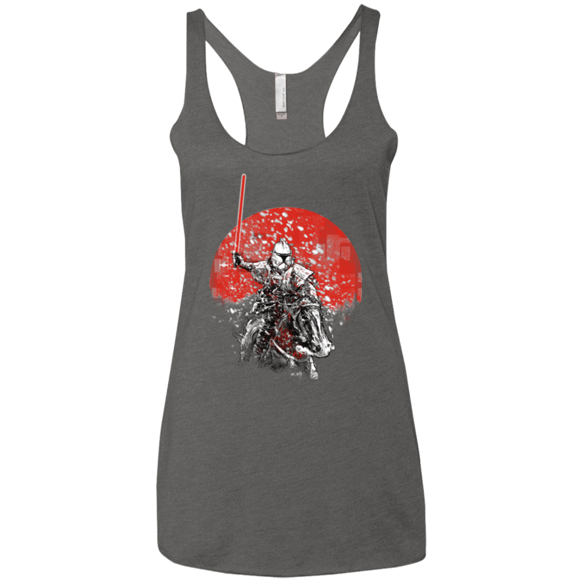 T-Shirts Premium Heather / X-Small Samourai Trooper Women's Triblend Racerback Tank