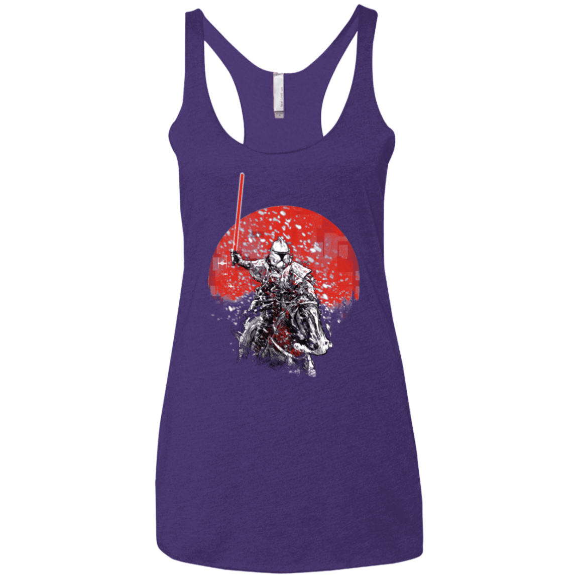 T-Shirts Purple Rush / X-Small Samourai Trooper Women's Triblend Racerback Tank
