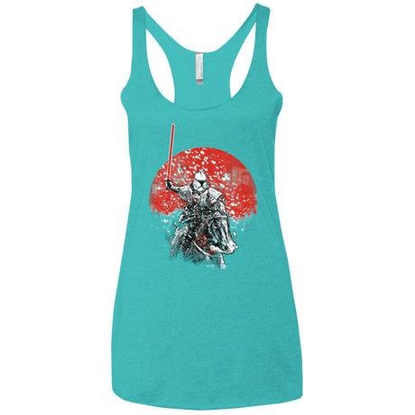 T-Shirts Tahiti Blue / X-Small Samourai Trooper Women's Triblend Racerback Tank