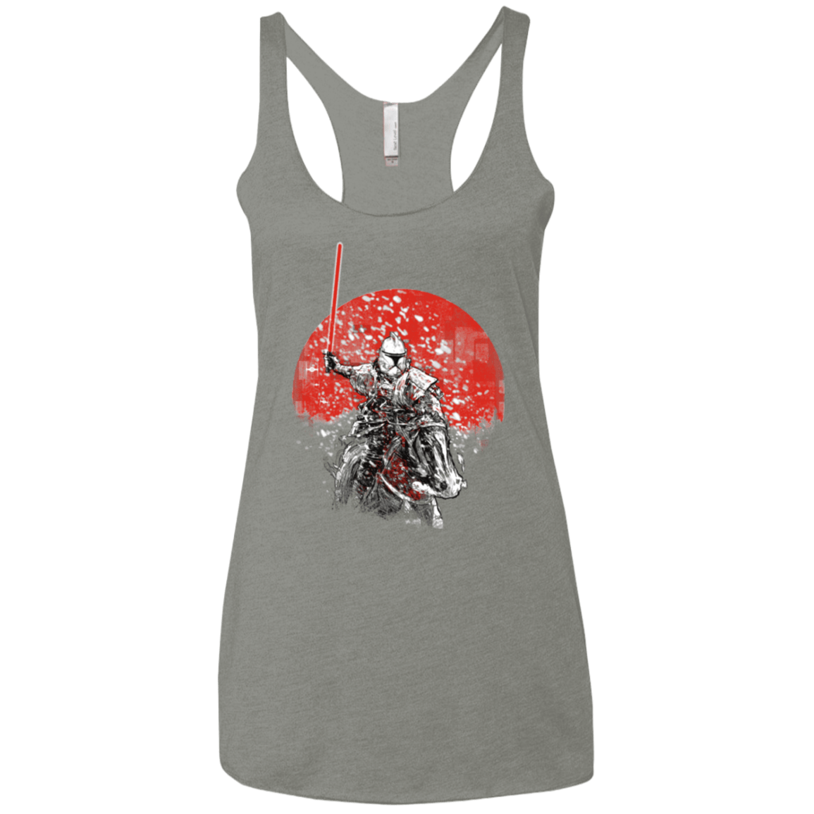 T-Shirts Venetian Grey / X-Small Samourai Trooper Women's Triblend Racerback Tank