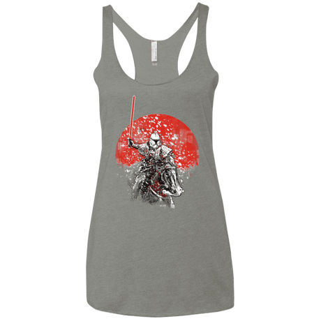 T-Shirts Venetian Grey / X-Small Samourai Trooper Women's Triblend Racerback Tank
