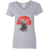 T-Shirts Sport Grey / S Samourai Trooper Women's V-Neck T-Shirt