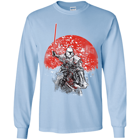 T-Shirts Light Blue / YS Samourai Trooper Youth Long Sleeve T-Shirt