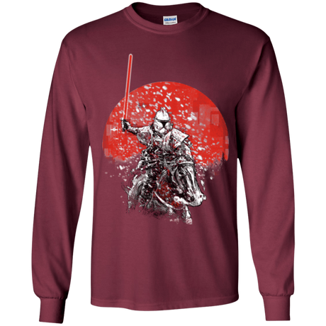 T-Shirts Maroon / YS Samourai Trooper Youth Long Sleeve T-Shirt