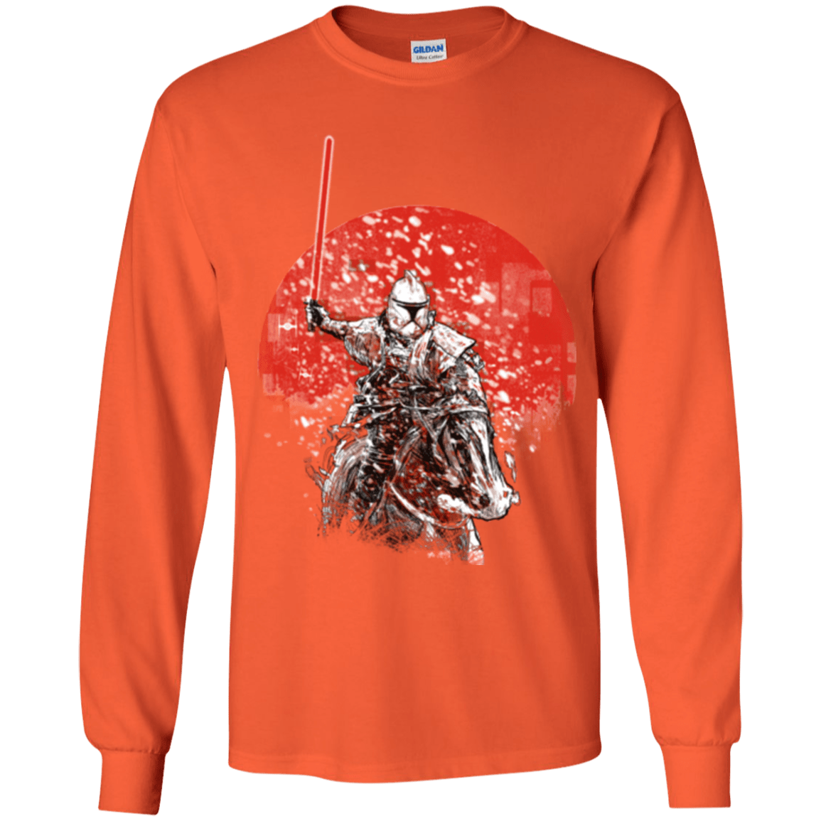 T-Shirts Orange / YS Samourai Trooper Youth Long Sleeve T-Shirt