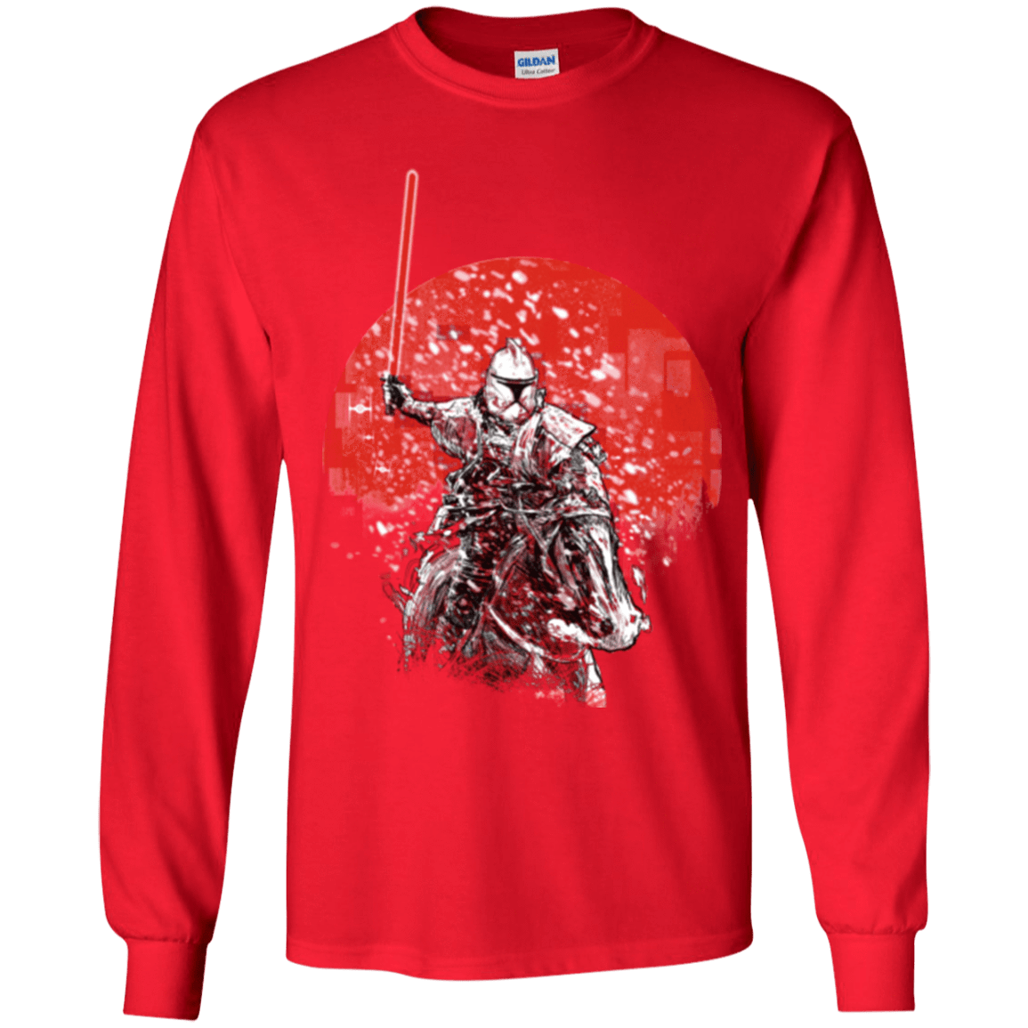 T-Shirts Red / YS Samourai Trooper Youth Long Sleeve T-Shirt