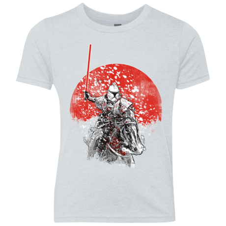T-Shirts Heather White / YXS Samourai Trooper Youth Triblend T-Shirt