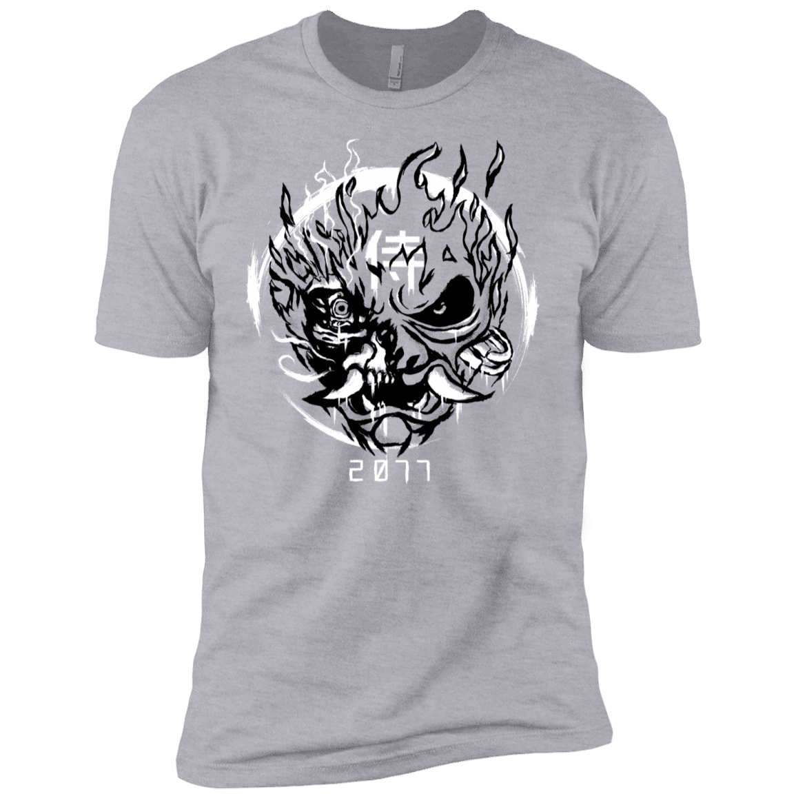 T-Shirts Heather Grey / YXS Samurai 2077 Boys Premium T-Shirt