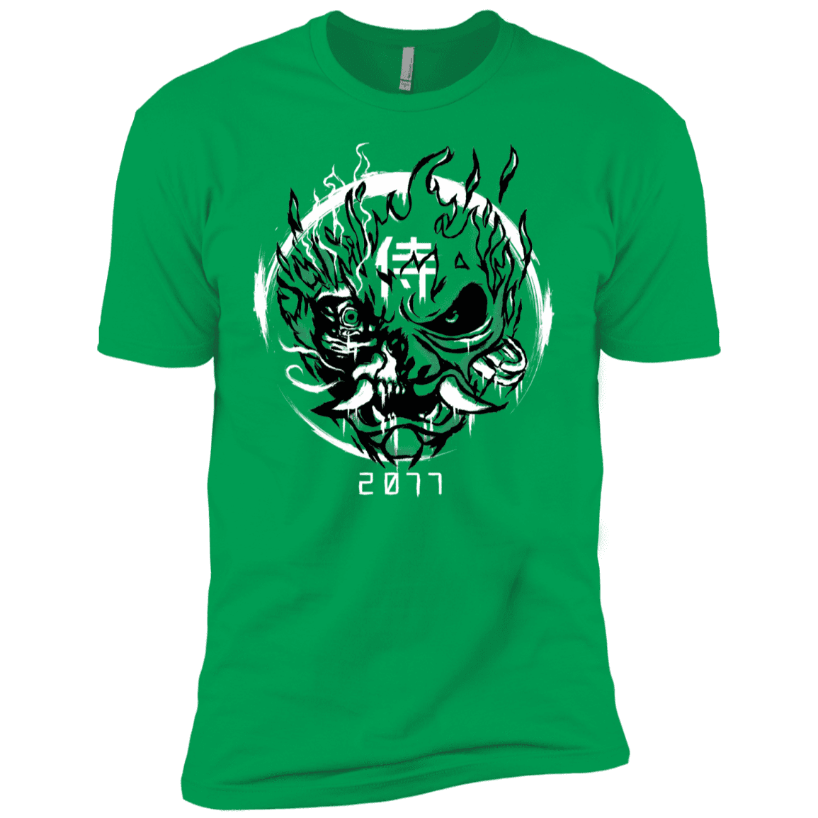 T-Shirts Kelly Green / YXS Samurai 2077 Boys Premium T-Shirt