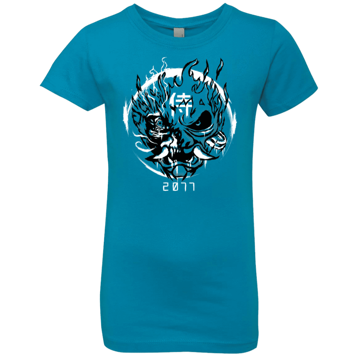 T-Shirts Turquoise / YXS Samurai 2077 Girls Premium T-Shirt