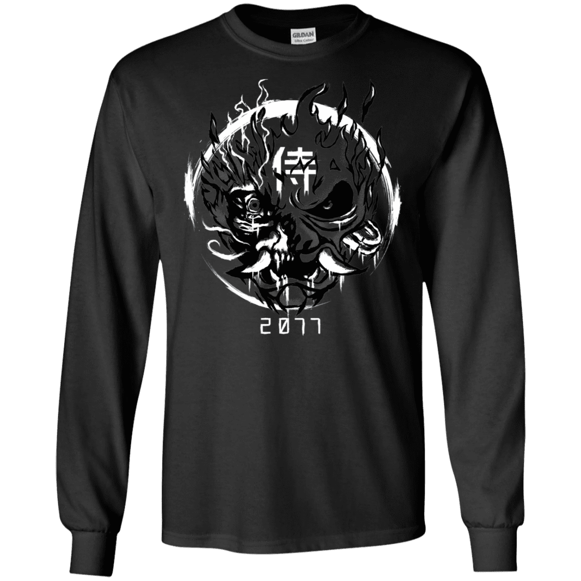 T-Shirts Black / S Samurai 2077 Men's Long Sleeve T-Shirt