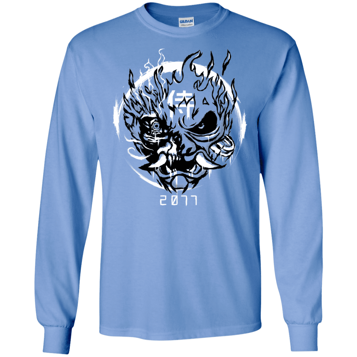 T-Shirts Carolina Blue / S Samurai 2077 Men's Long Sleeve T-Shirt