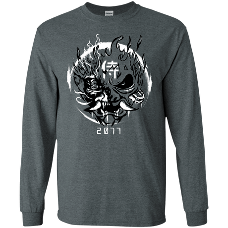 T-Shirts Dark Heather / S Samurai 2077 Men's Long Sleeve T-Shirt