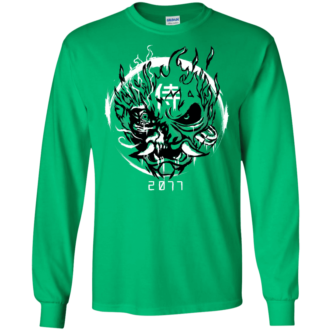 T-Shirts Irish Green / S Samurai 2077 Men's Long Sleeve T-Shirt