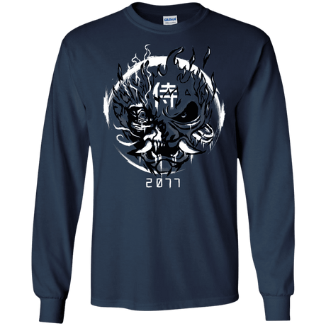 T-Shirts Navy / S Samurai 2077 Men's Long Sleeve T-Shirt