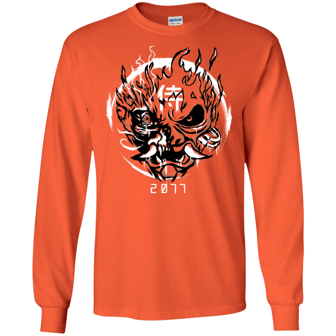 T-Shirts Orange / S Samurai 2077 Men's Long Sleeve T-Shirt