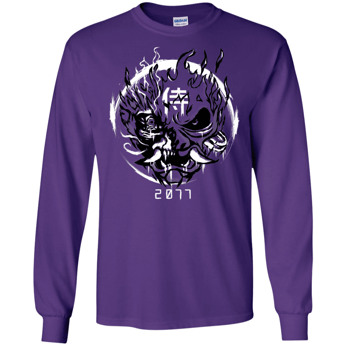 T-Shirts Purple / S Samurai 2077 Men's Long Sleeve T-Shirt