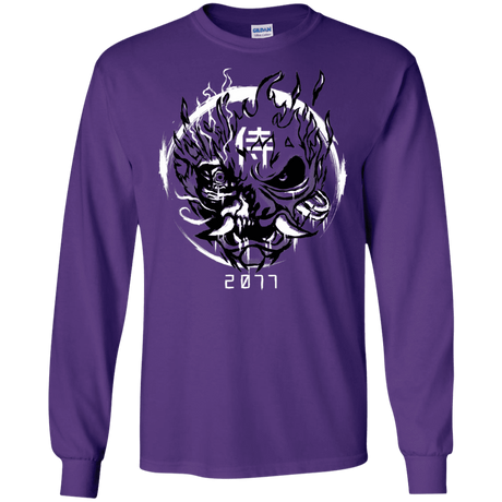 T-Shirts Purple / S Samurai 2077 Men's Long Sleeve T-Shirt