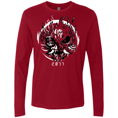 T-Shirts Cardinal / S Samurai 2077 Men's Premium Long Sleeve