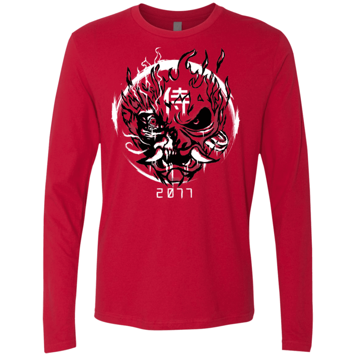 T-Shirts Red / S Samurai 2077 Men's Premium Long Sleeve