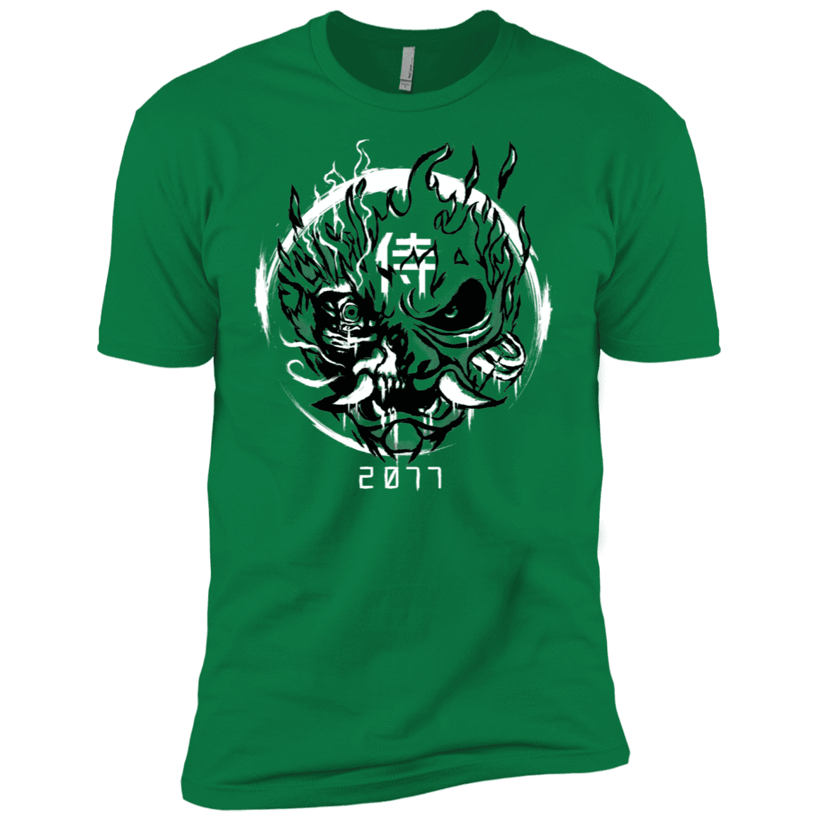 T-Shirts Kelly Green / X-Small Samurai 2077 Men's Premium T-Shirt