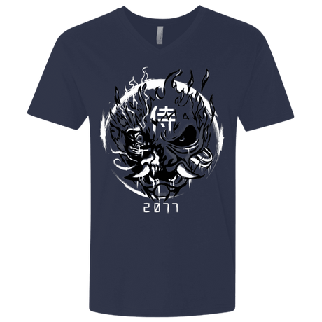 T-Shirts Midnight Navy / X-Small Samurai 2077 Men's Premium V-Neck