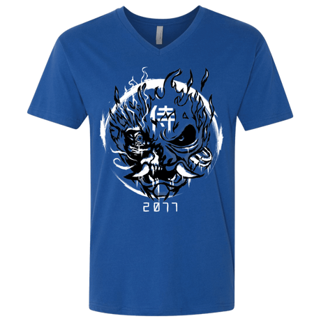 T-Shirts Royal / X-Small Samurai 2077 Men's Premium V-Neck