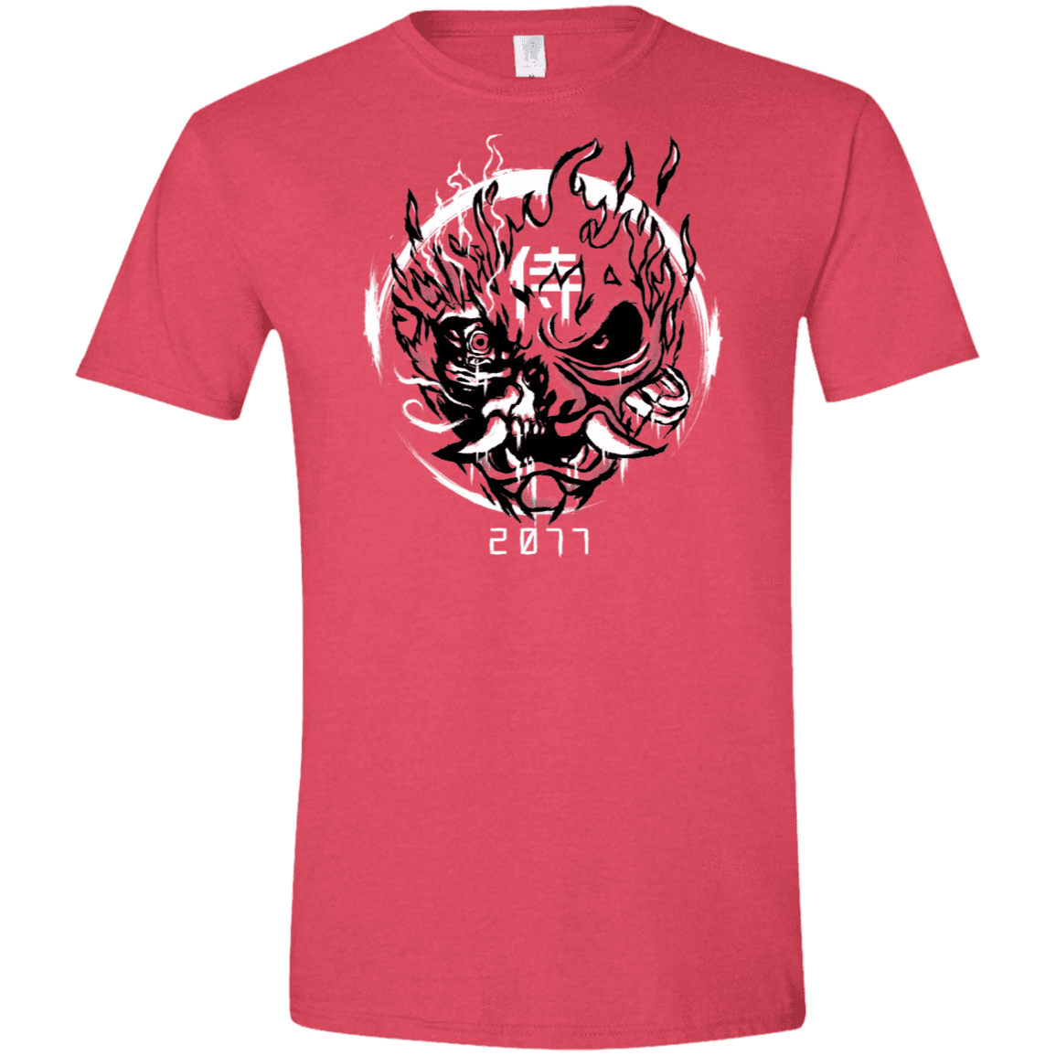 T-Shirts Heather Red / S Samurai 2077 Men's Semi-Fitted Softstyle