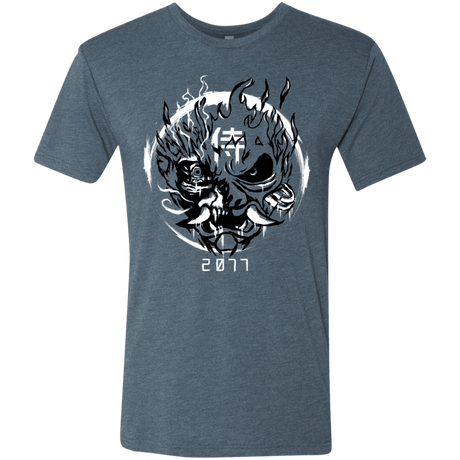 T-Shirts Indigo / S Samurai 2077 Men's Triblend T-Shirt