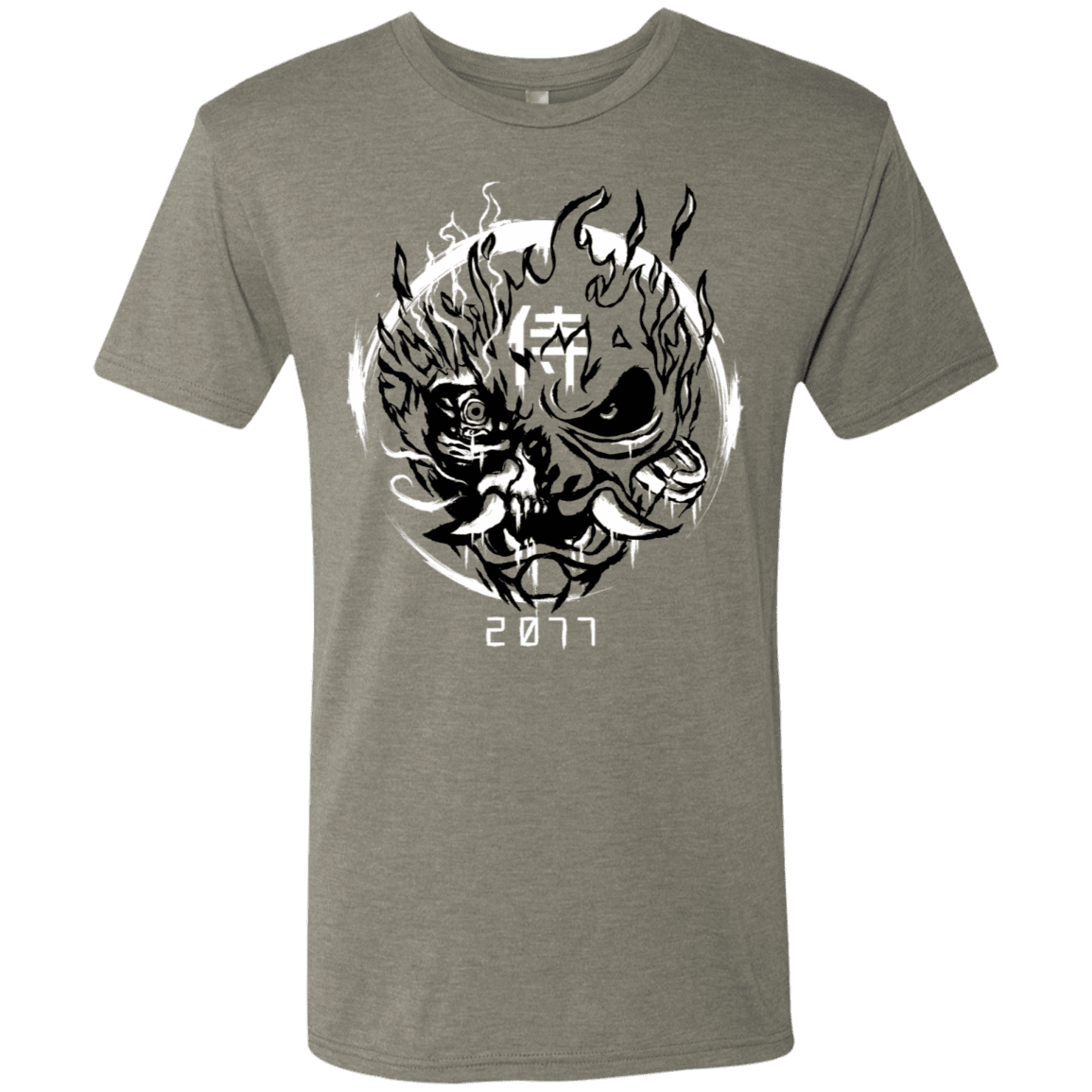 T-Shirts Venetian Grey / S Samurai 2077 Men's Triblend T-Shirt