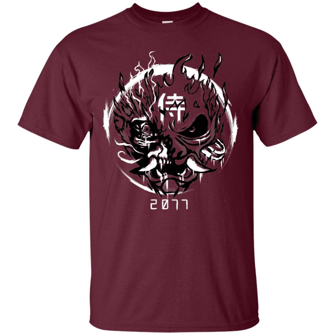 T-Shirts Maroon / S Samurai 2077 T-Shirt