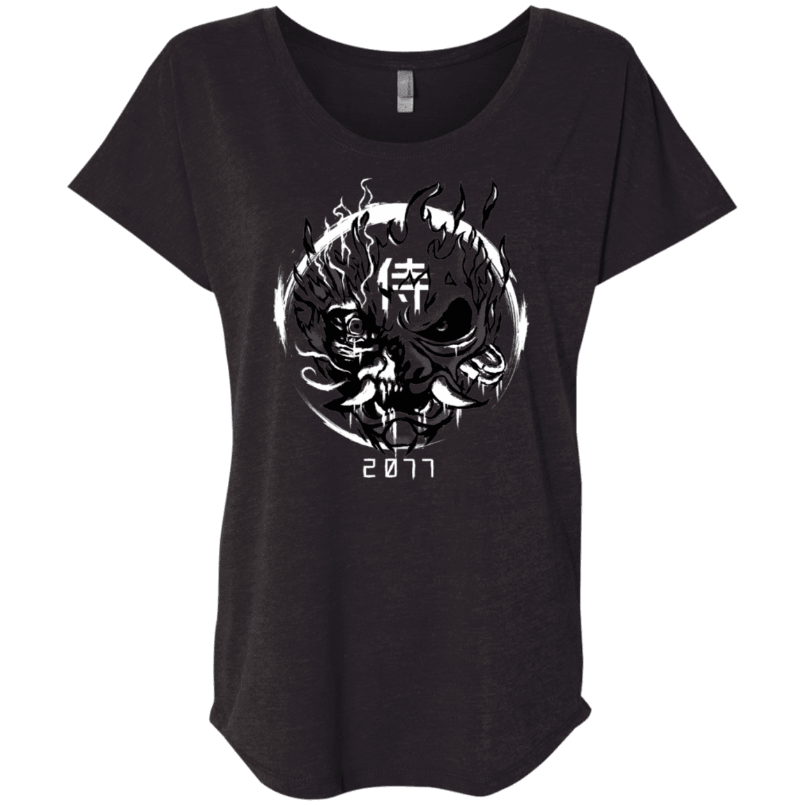 T-Shirts Vintage Black / X-Small Samurai 2077 Triblend Dolman Sleeve