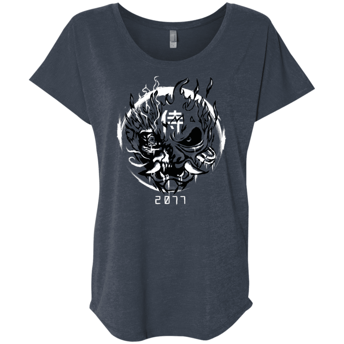 T-Shirts Vintage Navy / X-Small Samurai 2077 Triblend Dolman Sleeve