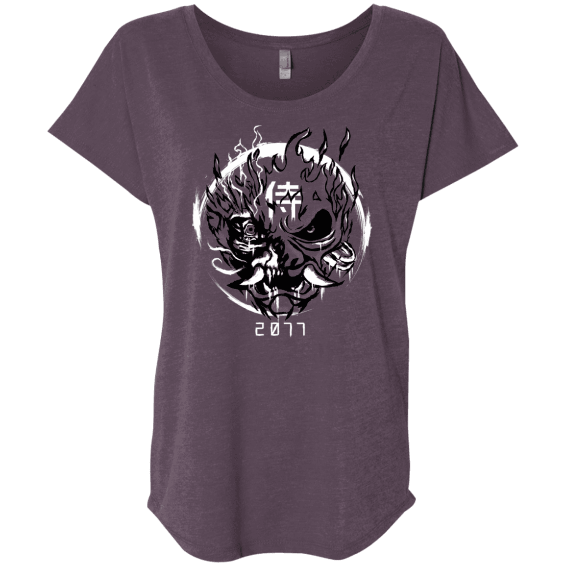 T-Shirts Vintage Purple / X-Small Samurai 2077 Triblend Dolman Sleeve