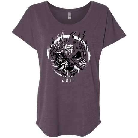 T-Shirts Vintage Purple / X-Small Samurai 2077 Triblend Dolman Sleeve